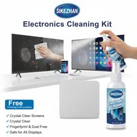 Screen Cleaner Spray & Cloth Kit - Safe for LED, LCD, OLED TVs, Monitors, Laptops & Car Displays - Streak-Free Cleaning Solution