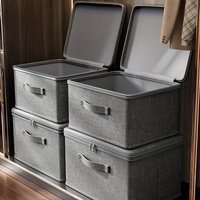 Multifunctional Foldable Storage Box with Cloth Cover , Large Capacity Quilt Storage Box bra storage box underwear organizer