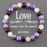 Fengshui Bracelet Multi-color Natural Stone Attracts Good Luck And Love 8mm Imperial Stone Lapis Lazuli with Beautiful Meaning