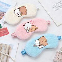 Bubu Dudu Cute Sleeping Eye Mask Blindfold Yier Bear Panda Eye Cover Mask Eyepatch Travel Home Eyes Relax Mask Eyeshade Gift New