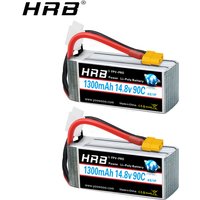 HRB 2PCS Lipo Batterie 2S 3S 1300mah 4S 5S 6S 1500mah 1800mah 2200mah 2600mah 7,4V 11,1V 14,8V 18,5V 22,2V Für Drone Flugzeuge