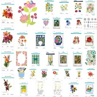 New 40PC Flowers Collection Cutting Dies Stencil hot foil for DIY Decorating Scrapbook Paper Card Album Craft Supplies Die Cut