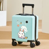 14-Inch Luggage Cute Animal Cartoon Design Carry-On Suitcase for Business Travel Essential Handbag Approved Airline Suitcase
