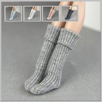 30cm Doll Socks Accessories Casual Sports Candy Colour Mid-Length Socks 1/6 Doll For Blythe Xinyi Handmade Knitted Stockings