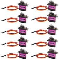 MG90S 180° Servo 2/5/10/20/50 Pcs All Metal Gear 9g Upgraded Version for Helicopter Plane Boat Car MG90 9G Trex 450 RC Robot