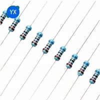 100PCS 1/4W Metal Film Resistor 0.25W Power Resistor0.1~1M 2.2 3.3 4.7 10R 100 200 220 360 470 680 1K 2.2K 10K 47K 22K 100KOhm image 3