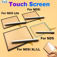 1Set Digitizer Screen For NDS Lite Bottom Touch Screen Lens with Touchscreen Stylus Pen For NDSi XL LL Repair Parts