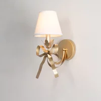 2025 Modern Simple Light Luxury E14 Bowknot Wall Lamp Living Room Bedroom Girl Princess Children Room Lights