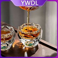 50ml Diamond Cut Crystal Shot Glass Set Shaojiu Cup Luxury Whiskey Tasting Cup Lead-Free Glass Tumbler For Liquor Tequila Vodka