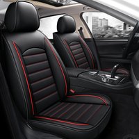 All Season Genuine Leather Full Coverage 5-Seater Car Seat Covers Summer Ready Universal Fit for Cars SUVs Trucks Premium Auto