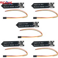 5PCS Capacitive Analog Soil Moisture Sensor Module Corrosion Resistant Humidity Detection Sensors for Arduino for Raspberry Pi