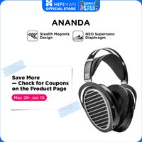 HIFIMAN Ananda Stealth Magnet Open-Back Over-Ear Full-Size Planar Magnetic Hi-Fi Headphones