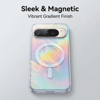 Feather Gradient Plated Magnetic Case for Google Pixel 9A/10A/10 Pro/10 Pro XL/9 Pro/9 Pro XL/9/10 | 2H Scratch Slim Cover,FU