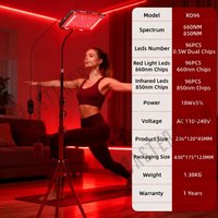660nm850nm Led Red Light Therapy Panel Device LED Facial Anti-inflammatory Skin Care Light For Anti-Aging Pain Relief