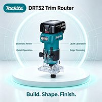 Routeur compact sans fil Makita DRT52 18V LXT de qualité professionnelle, polyvalent pour la modification de meubles, le traitement des cadres de portes, le fraisage des bords et la réalisation de