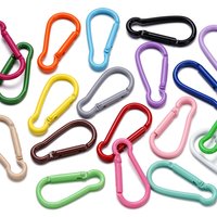 5pcs/lot 22.5*48.5mm Long Spring Keyring Openable Carabiner Clips Hooks For Handbag Bag Jewelry Accessories Making Supplies