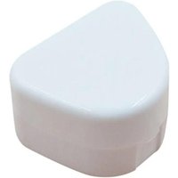 New Snap-fit Catch Artificial Tooth Organizer Solid Color Keep Dry Denture Bath Box Portable False Teeth Storage Box