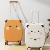2026 New Panda Yier And Bubu Couple Luggage Anime Peripheral Cute Trolley Durable 20 Inch Girls Large Capacity Storeage Box Gift