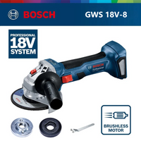 Bosch GWS 18V-8 18V Cordless Li-ion Brushless Angle Grinder Sander Cutter Polisher Power Tool Grinding Cutting Polishing