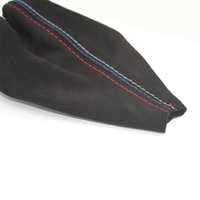 Car Gear Shift Collars Manual Handbrake Gaiter Boot Cover For BMW- 3 Series E36 E46 E30 E34 M3 Z3 Black Suede Leather