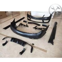 Design Full C63 Body Kit Front Rear Bumper Grille Side Skirt Exterior Package For C Class W204 LCI 2011-2014