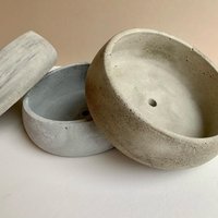 Large Bowl Shape Flowerpot Concrete Molds DIY Cement Garden Planters Dies Big Storage Vessel Silicone Mold DIY Home Crafts Tools