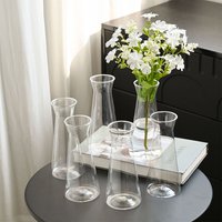 Plastic Vases Transparent Vases Large-bellied Vase For Wedding Banquets Festival Home Table Decoration