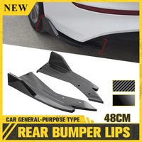 Universal Style Car Rear Bumper Lip Modification Accessories Carbon Fiber Side Skirt Spoiler For Civic For Volkswagen