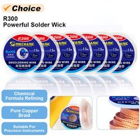 MECHANIC R300 1.0 1.5 2.0 2.5 3.0 3.5 4.0mm Powerful Solder Wick Low Residue Desoldering Wire Tin Absorption Tape