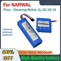 5200mAh 5600mAh 6600mAh 14.4V/14.8V Vacuum Cleaner Battery for NARWAL Floor - Cleaning Robot J1/J2/J3/J4