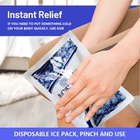 Instant Cold Pack Disposable Ice Packs for Injuries Swelling Inflammation Muscle Strains Sprains Perfect for First aid Kit