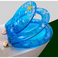 Resin Parent-child Toilet Seat Cover for Adults and Children, Thickened Type Household Universal Children's Toilet Seat Cover