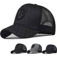 R Letter Icon Men's Baseball Cap for Male Summer Outdoor Adjustable Sports Hip Hop Hat Breathable Mesh Trucker Sunscreen Caps