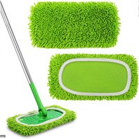 2 tampons vadrouille microfibre réutilisables, compatibles Swiffer