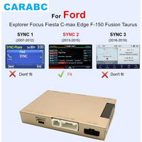CARABC Wireless CarPlay Android Auto Navigation GPS Mirror Link For Ford Explorer Focus Fiesta C-max Edge F-150 Fusion Taurus