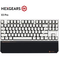 Hexgears X3Pro 2.4G Wireless/Bluetooth/Wired Mechanical Keyboard Kaihl Box Switch, Typing, Ergonomic 87-key PBT Keycaps Keyboard