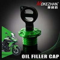 Motorcycle CNC Anti theft Engine Oil Filler Cap Plug Cover FOR KAWASAKI Versys 650 Versys650 1000 ABS 2017-2024 2023 2022