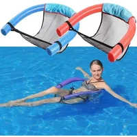 1PCS Floating Water Hammock Net Cover Without Foam Wand Lounge Pool Float Mat Recliner Chair Swimming Pool Accessories Pool Toys