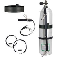 Scuba Diving Highland Stage Bottle Strap Kits Sidemount Bottle Rigging for Cylinder with two stainless steel hooks.