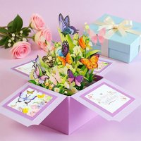 3D Pop-Up Flower Birthday Cards - Handcrafted Greeting Cards with Vibrant Floral Designs, Perfect for Friends, Family, Teachers