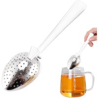 Stainless Steel Tea Infuser Ball With Long Handle Fine Mesh S nap Ball Tea Strainer Reusable Tea Diffuser For Loose L eaf Tea
