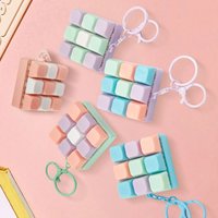 Relief Toys Finger Button Game 9 Keys Keyboard Fidget Toy Keychain Stress Antistress Keycap Pendant for Children Adults Gift