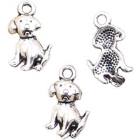 30pcs Charms Dog 16x10mm Antique Making Pendant fit,Vintage Tibetan Silver color,DIY Handmade Jewelry