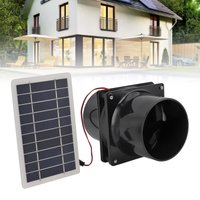 10W 12V Solar Powered Exhaust Fan Round Pipes Solar Panel Ventilation Fan Kits For attics greenhouses RVs and boats