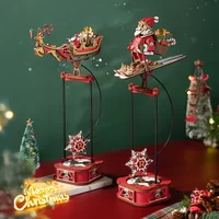 ROKR Gravity Swing Model Building Kit 3D Wooden Puzzle kit Santa on Sleigh kit Ocean Fisher kit Best Gifts for Adults T