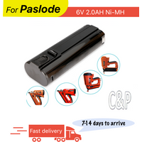 C&P For Paslode 6V Battery Pin 2.0AH Ni-MH 404717 BCPAS-404717 BCPAS-404717HC B20544E BCPAS-404717SH IM350CT IM65A IM65A PS604N