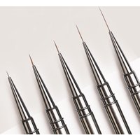 5pcs Nails Art Liner Brushes 6/9/12/15/18mm Striping Drawing Elongated Lines Painting Nail Professional Manicure Tool ZJS03