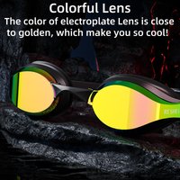 Unisex Adult Swimming Goggles – Anti-Fog Swim Glasses for Men & Women – Adjustable Silicone Waterproof Professional Swim Eyewear