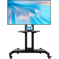 Heavy Duty Rolling TV Stand for 32-75 Inch Screen TVs Universal TV Stands with Wheels with Shelf Max Load 45kg Hight Adjustable