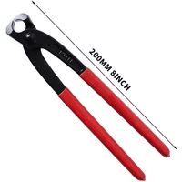 8-Inch Single Ear Clamp Pliers – 200mm Carbon Steel, Automotive Tool, Heavy Duty Nail Puller & Multi-Function Crimper